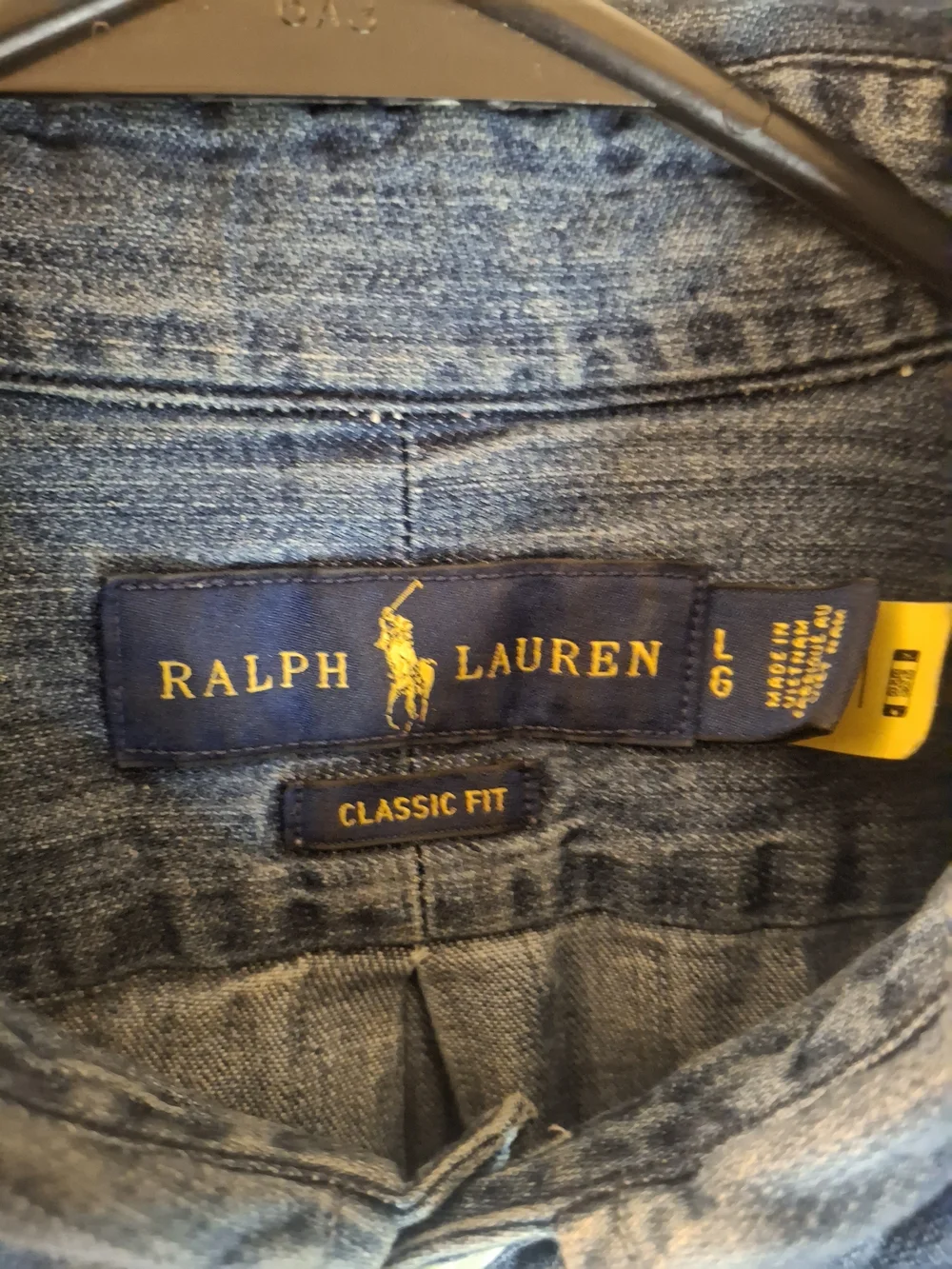 Ralph Lauren Blue Denim Button-Down Shirt